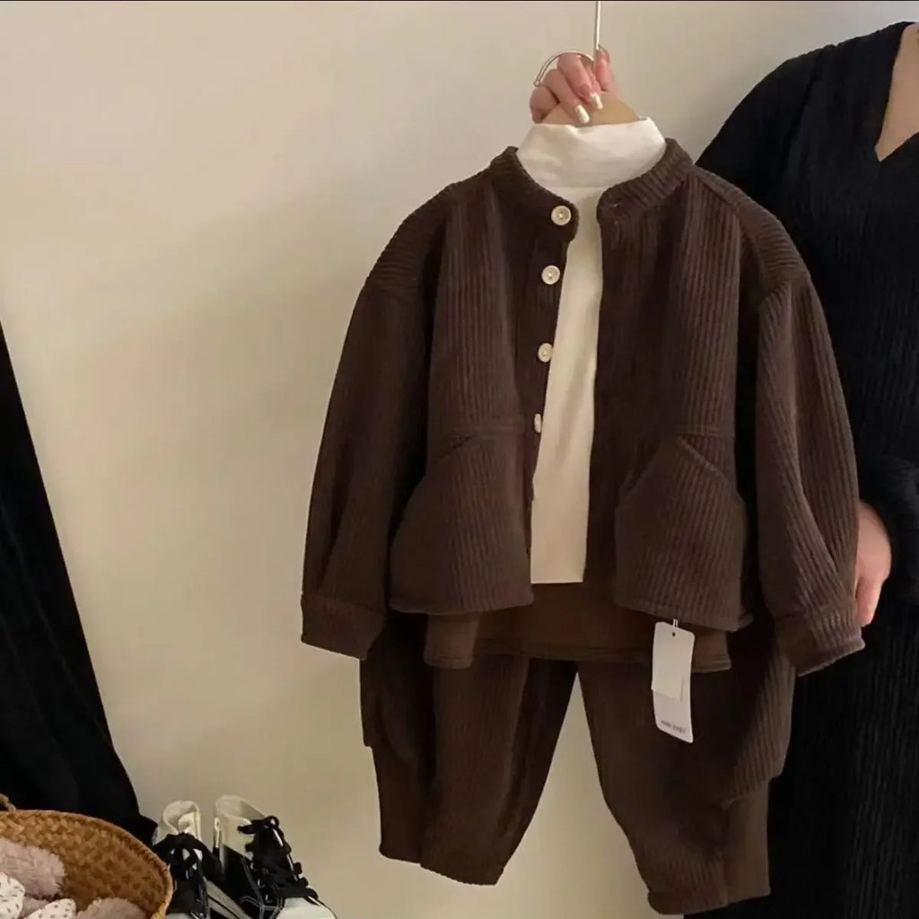 Ensemble enfant velours côtelé 2 pièces – CLEVI Paris