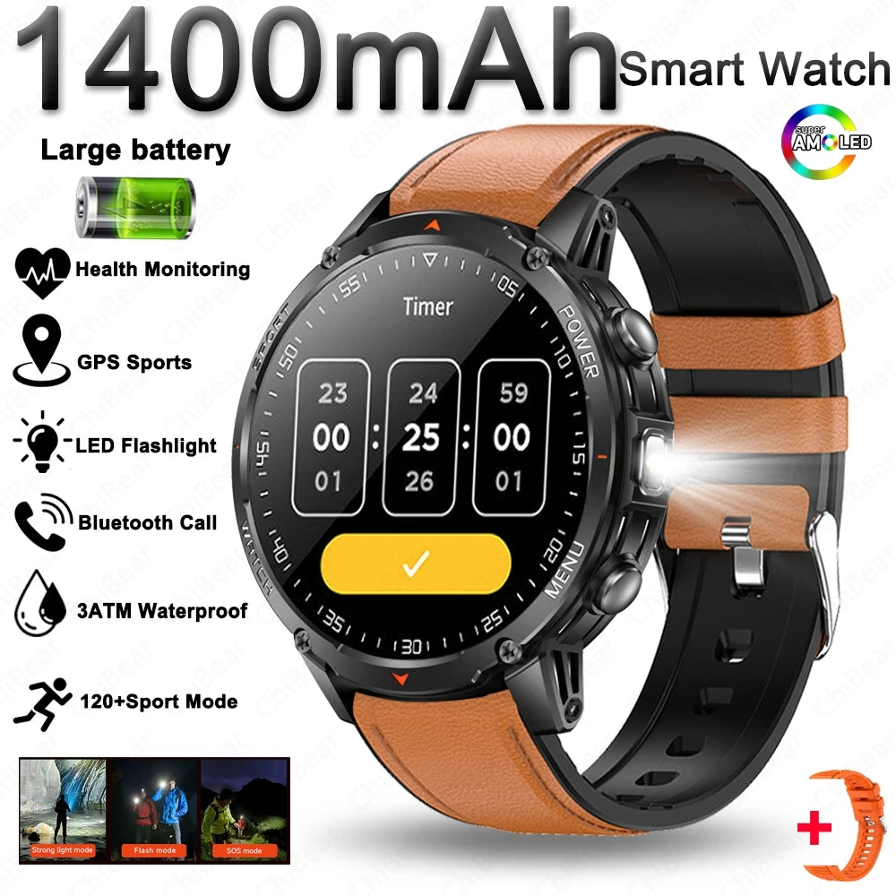 Montre ChiBear AMOLED 1,53″ lampe torche – CLEVI Paris