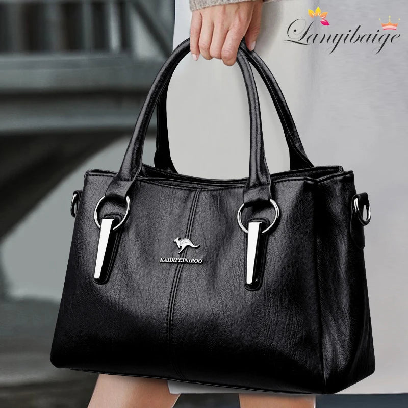 Sac fourre-tout femme en cuir véritable – CLEVI Paris