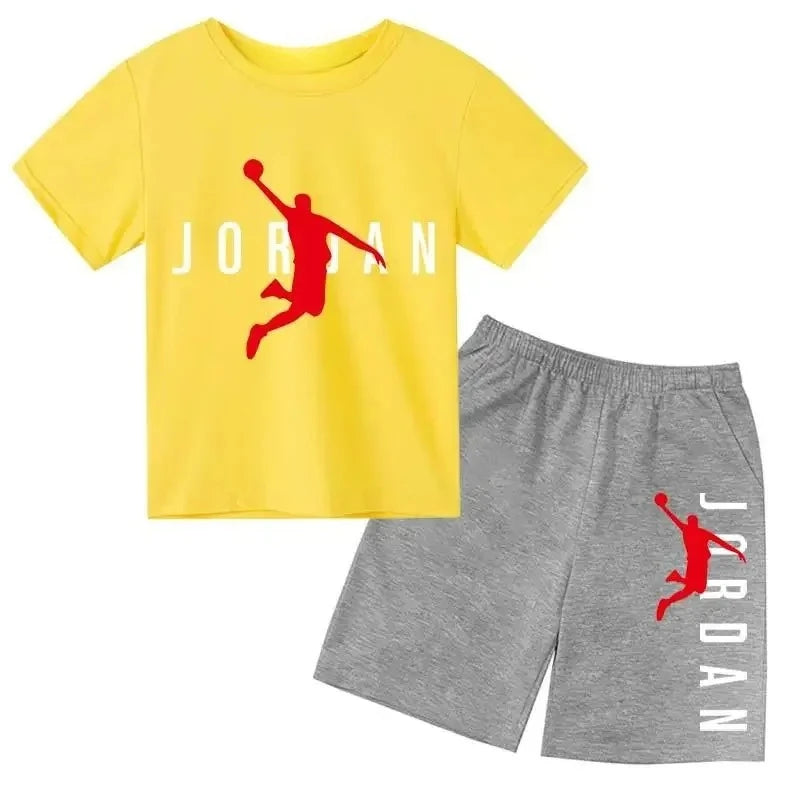 Ensemble enfant T-shirt et short en coton – CLEVI Paris
