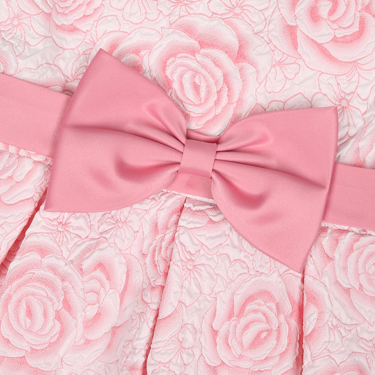 Robe princesse fille fleurie avec nœud – CLEVI Paris