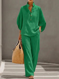 Ensemble femme haut col montant et pantalon – CLEVI Paris