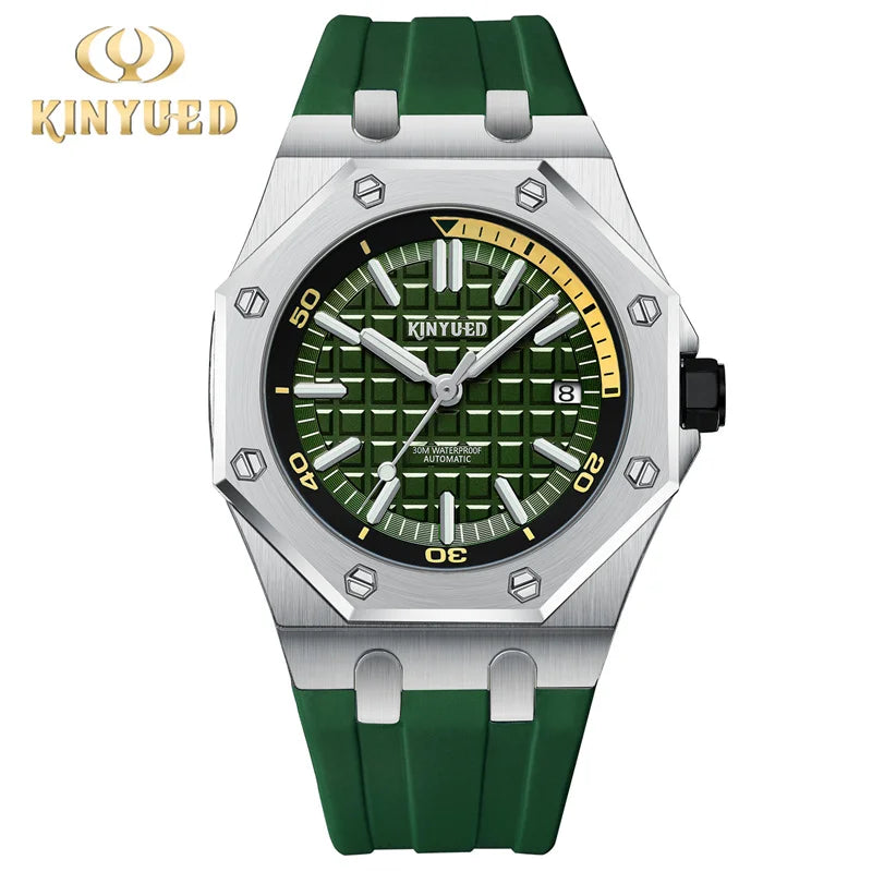 Montre Mécanique Militaire KINYUED Homme Acier – CLEVI Paris