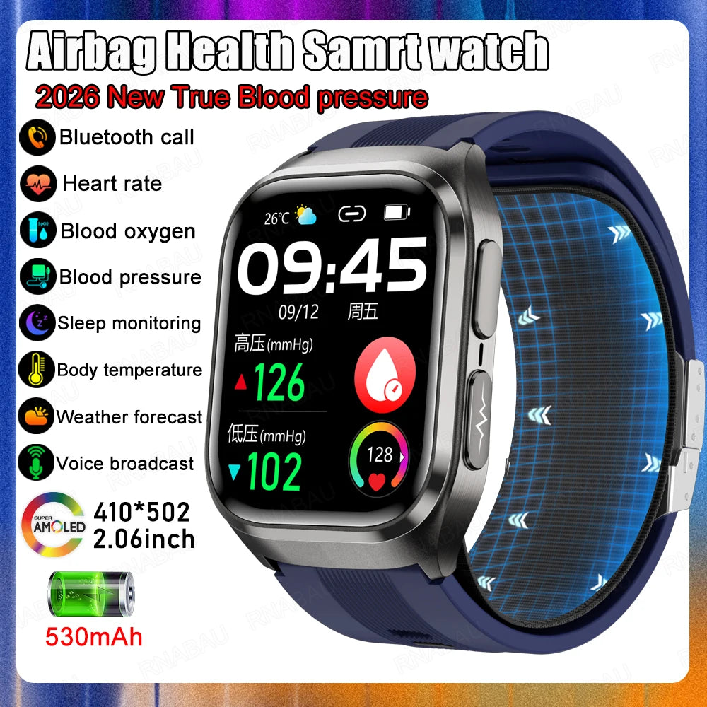 Montre RNABAU AMOLED incurvé 2,06″ Bluetooth – CLEVI Paris