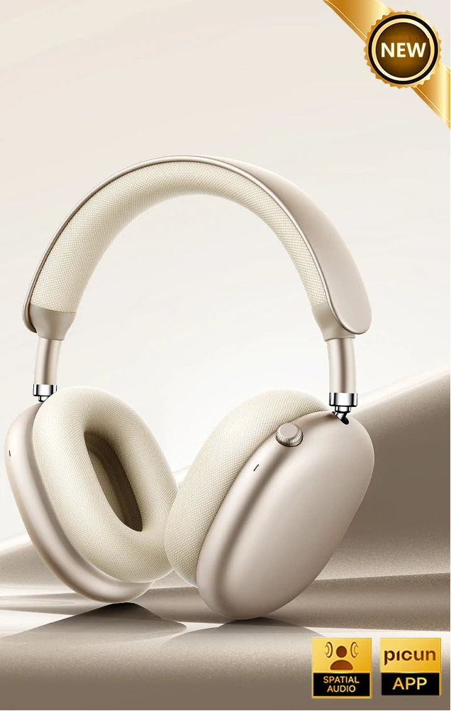 Casque Picun F8 MAX ANC -59dB 180h 3D Audio Bluetooth 6.0 – CLEVI Paris