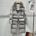 Doudoune Femme Hiver Mi-Longue à Ceinture – CLEVI Paris