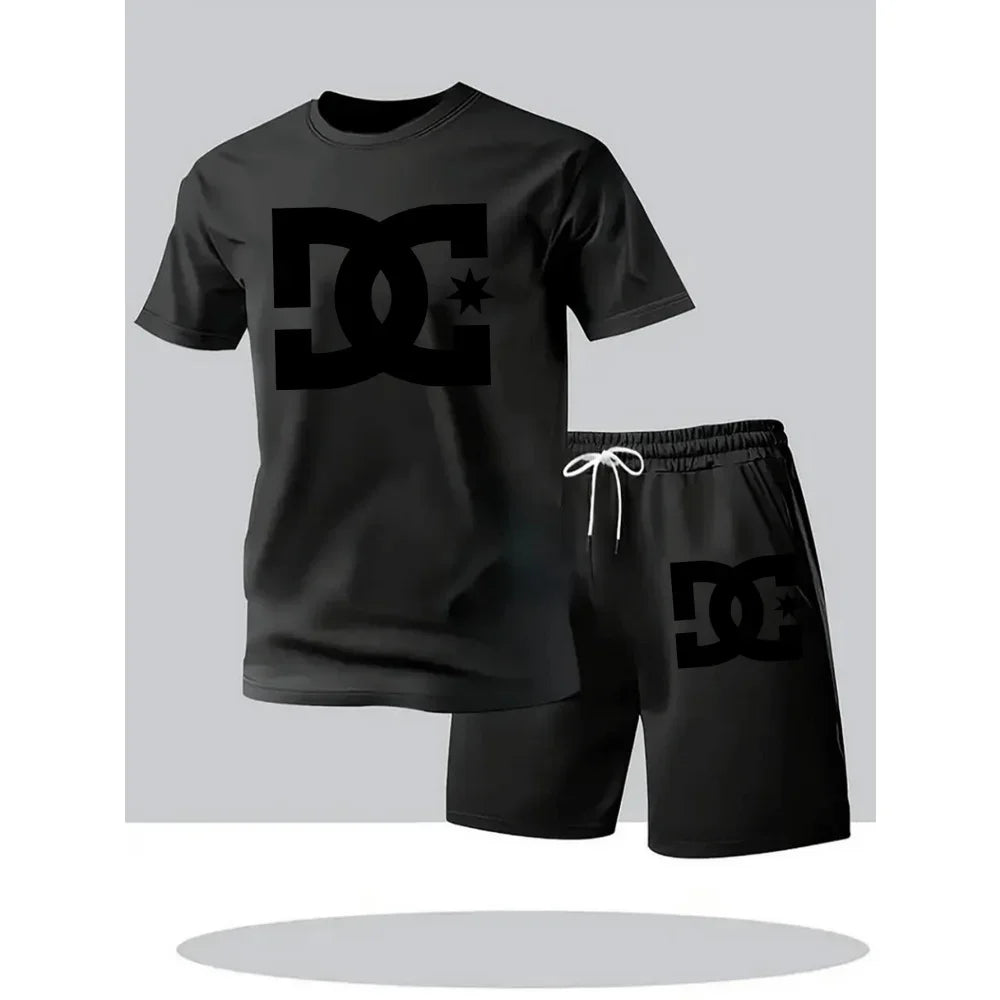 Ensemble homme imprimé t-shirt et short – CLEVI Paris