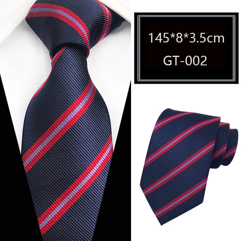 Cravate homme rayée en jacquard – CLEVI Paris