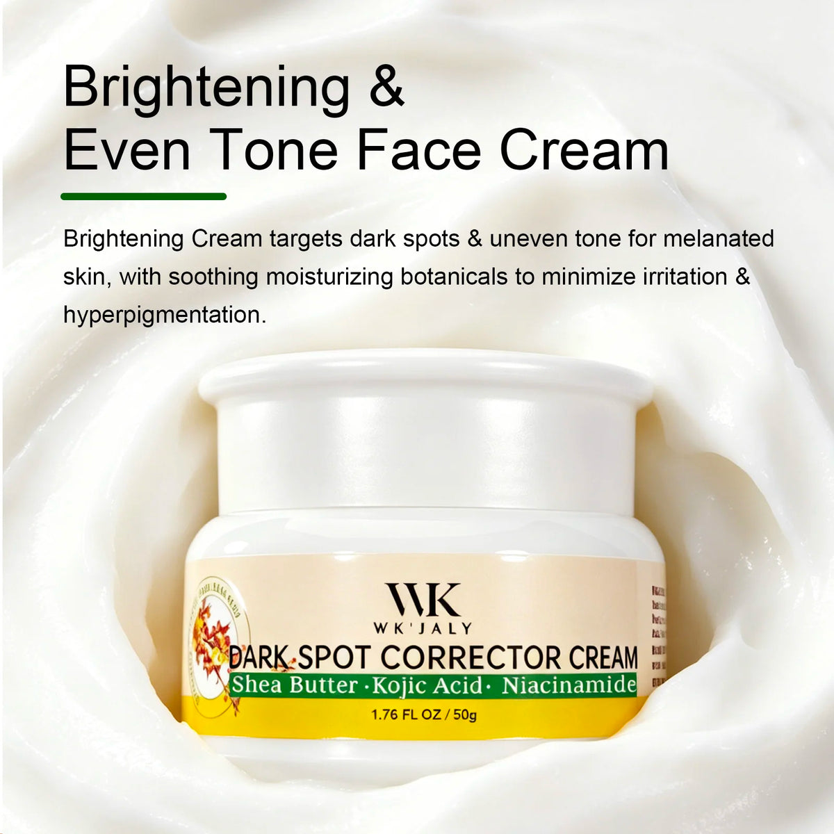 Crème Correctrice Taches WK JALY – Éclat & Anti-Taches Niacinamide – CLEVI Paris