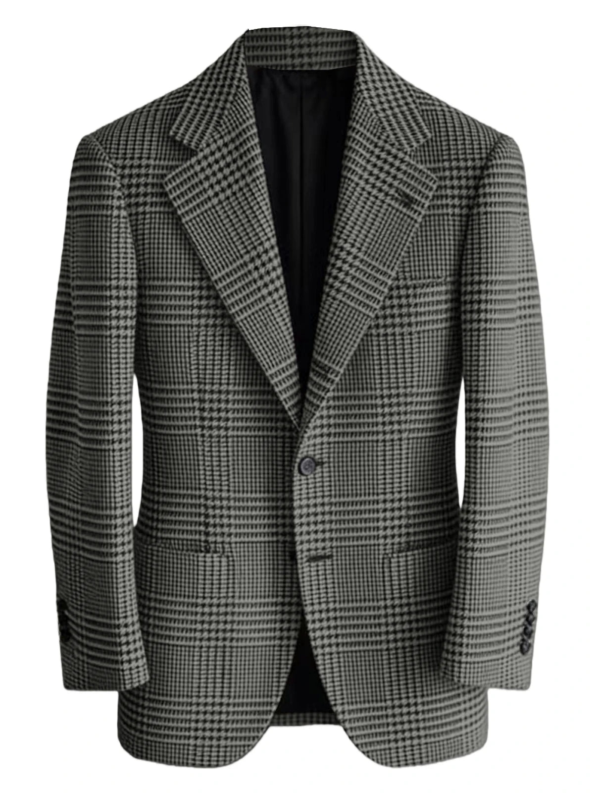 Blazer homme à carreaux en laine mélangée – CLEVI Paris