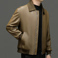 Veste homme en cuir à col amovible – CLEVI Paris