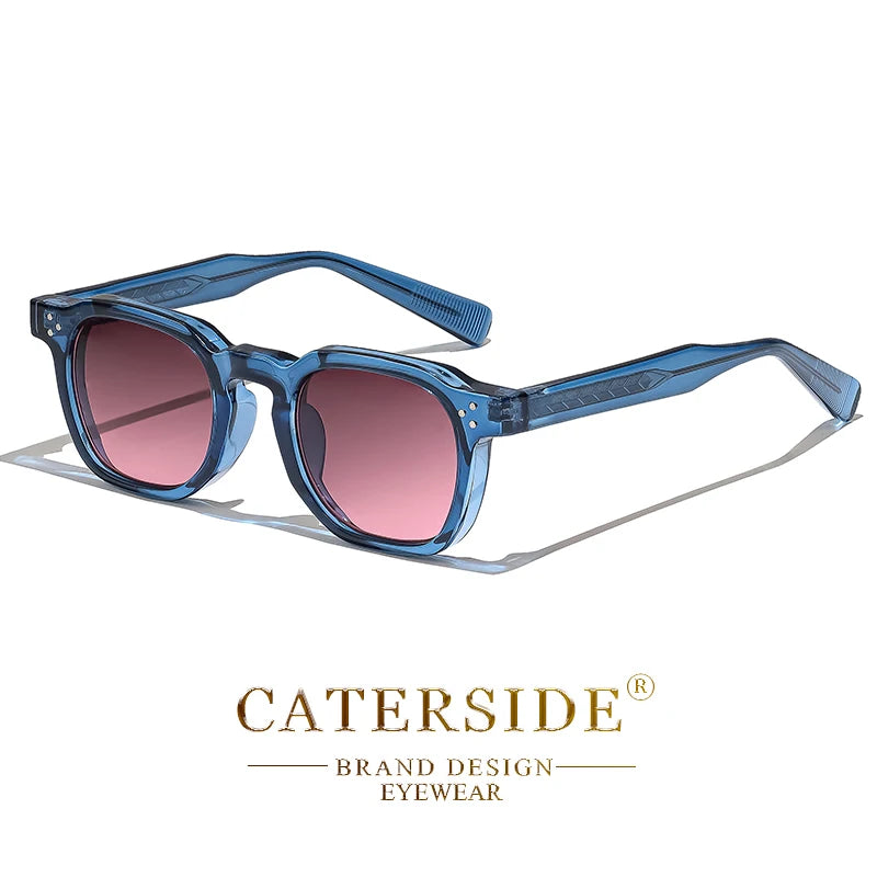 Lunettes de Soleil Caterside Style Punk Petit Cadre Carré UV400 Unisexe – CLEVI Paris