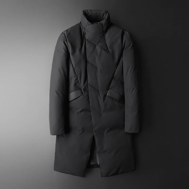 Manteau homme en duvet à col montant – CLEVI Paris