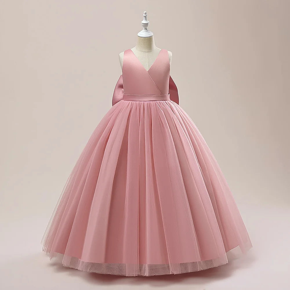 Robe cérémonie fille en dentelle LP-505 – CLEVI Paris