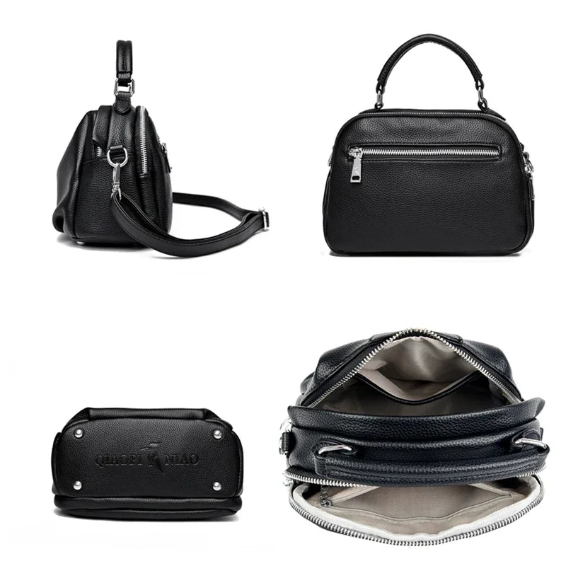 Sac fourre-tout femme à poches zippées – CLEVI Paris