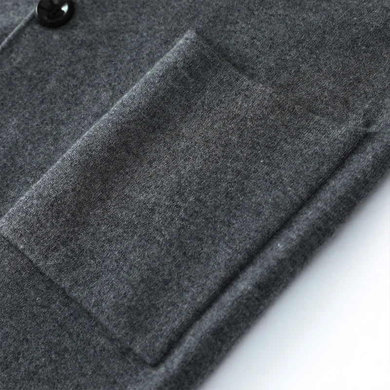 Ensemble homme cachemire cardigan à revers – CLEVI Paris
