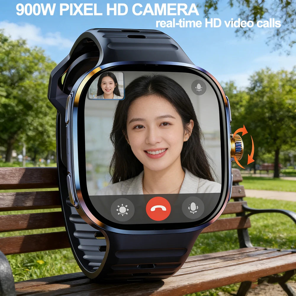 Montre 4G Android AMOLED Appel Vidéo HD GPS 5 Jours – CLEVI Paris