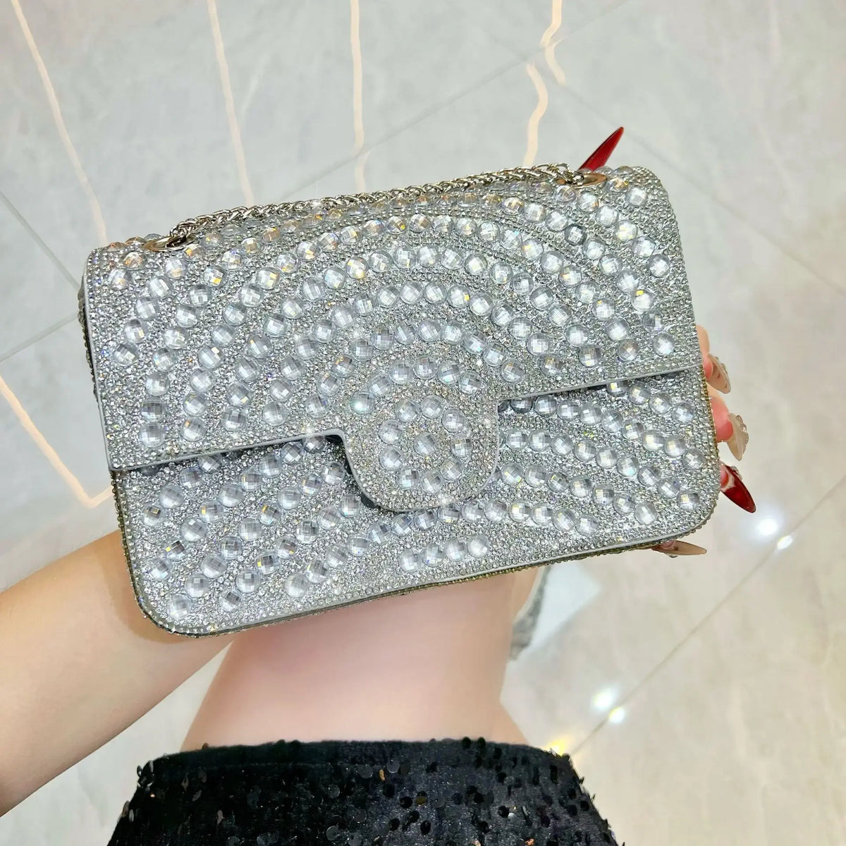 Sac de soirée femme à fermoir – CLEVI Paris