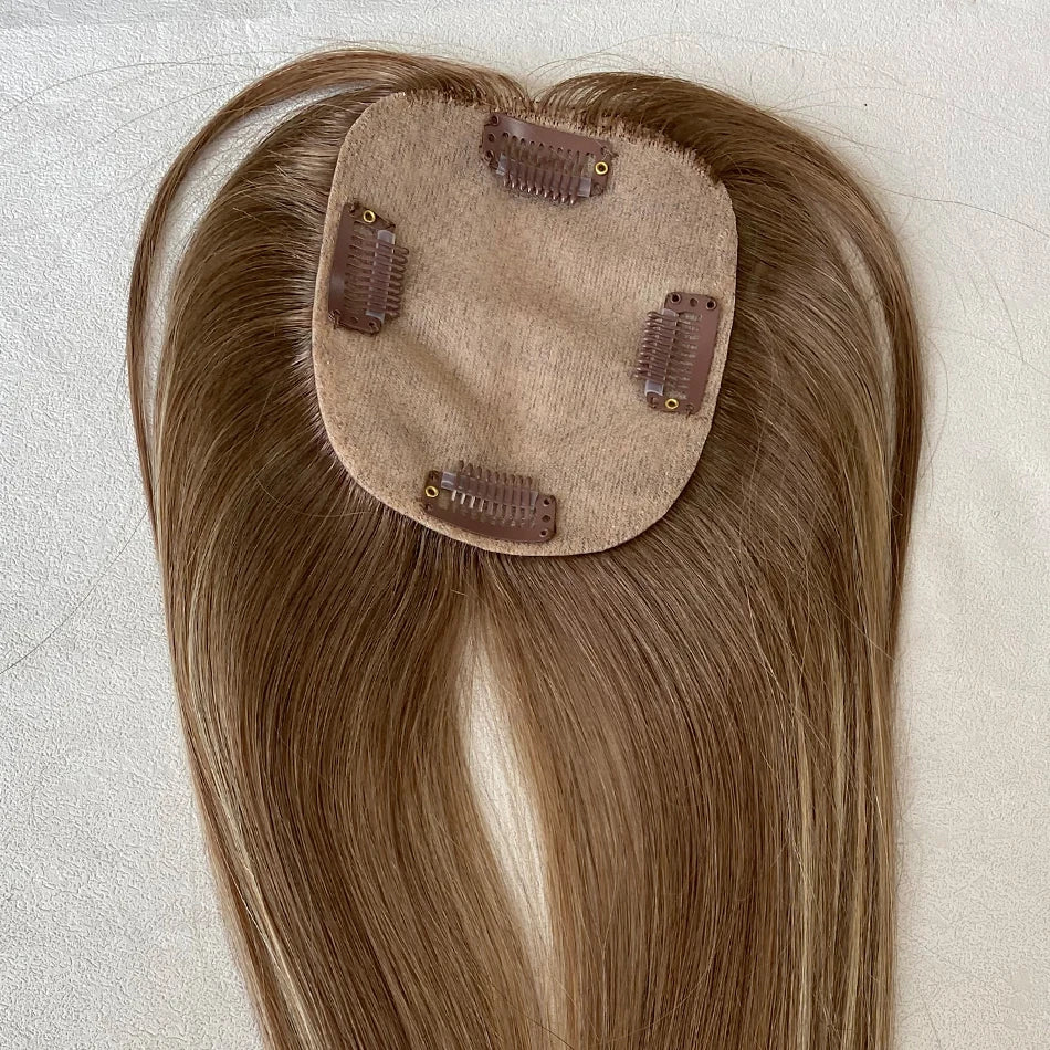Topper Capillaire Femme Cheveux Humains Remy Base Dentelle 10x12cm Clips – CLEVI Paris