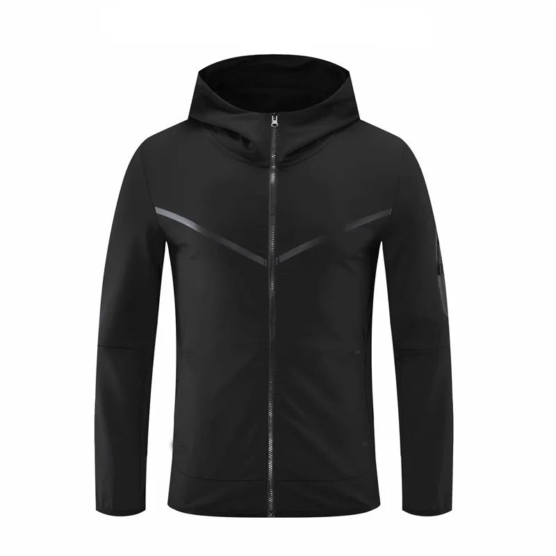 Veste de Sport Homme à Capuche Zippée – Coupe Régulière Casual – 4 Coloris, S à 2XL – CLEVI Paris