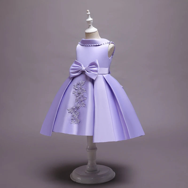 Robe princesse fille de cérémonie à fleurs – CLEVI Paris