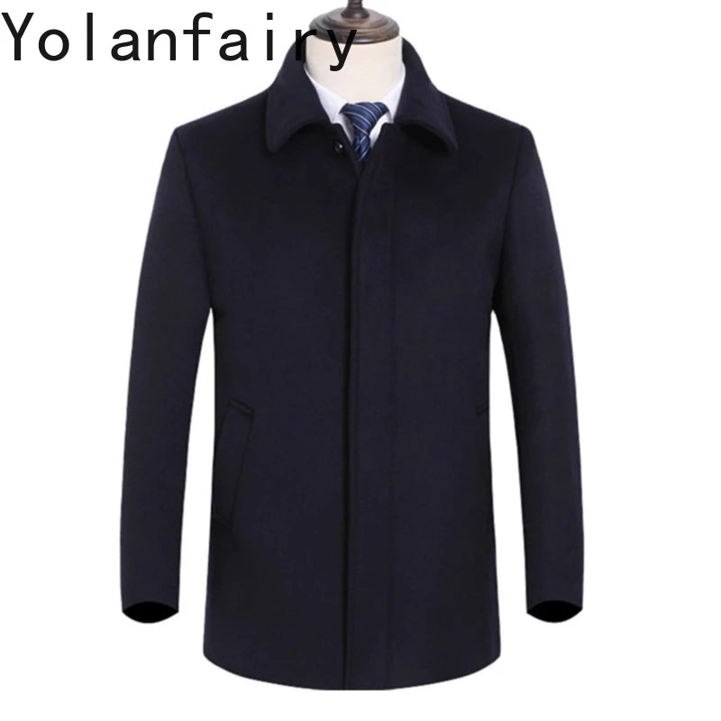 Manteau homme en cachemire et laine – CLEVI Paris