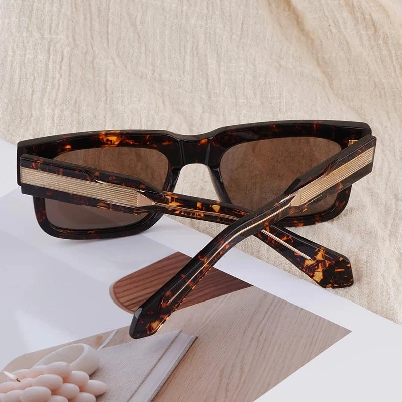 Lunettes de Soleil Grandes Carrées Acétate Hemmings UV400 Unisexe – CLEVI Paris