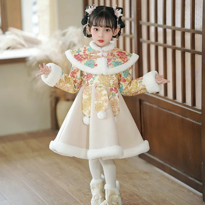 Robe Hanfu fille brodée pour fêtes – CLEVI Paris