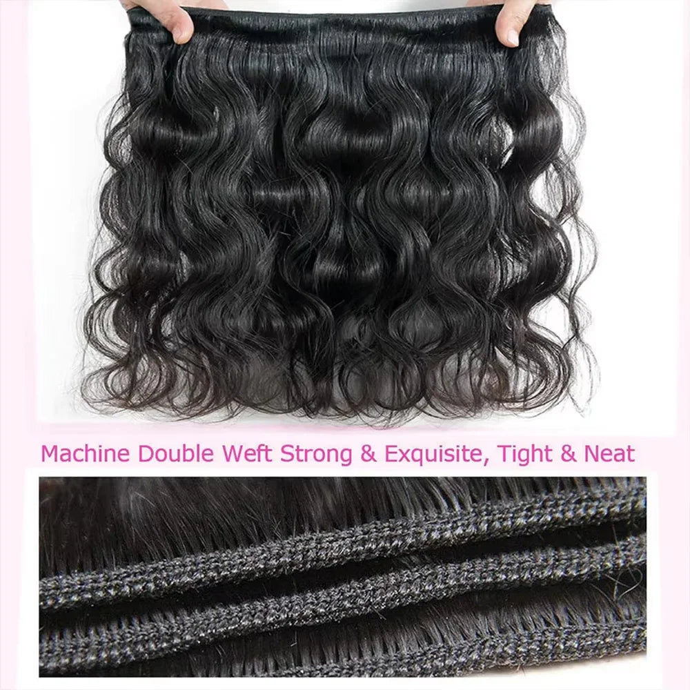 Body Wave Bundles Cheveux Brésiliens Naturels Remy Hair 10-40 Pouces – CLEVI Paris