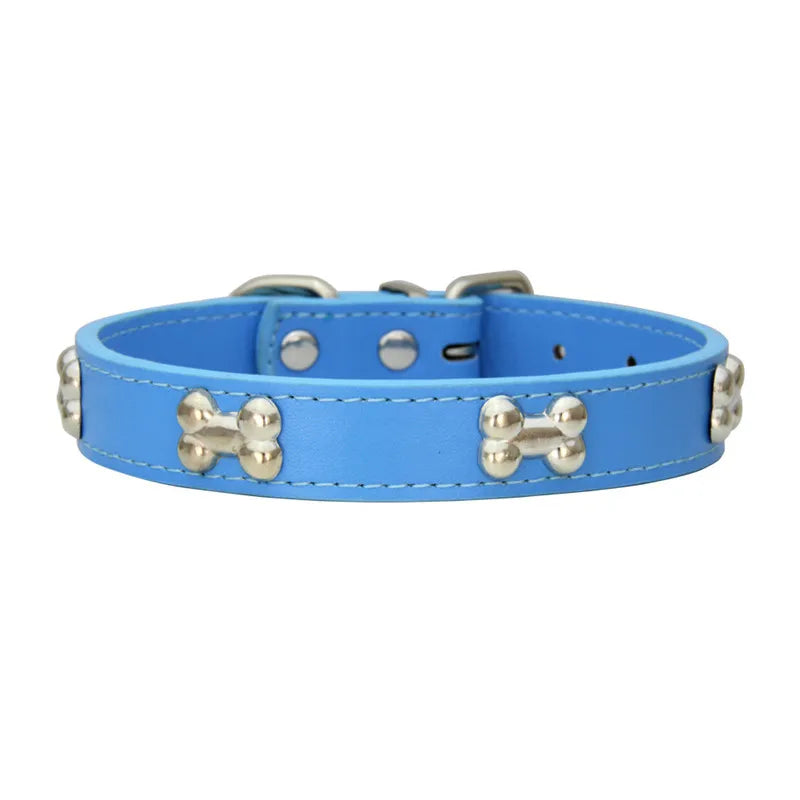 Collier pour chien en cuir multicolore – CLEVI Paris