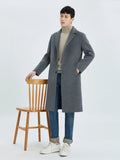 Manteau homme mi-long en laine – CLEVI Paris