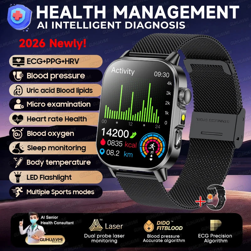 Montre connectée ET571 AMOLED 2″ – CLEVI Paris