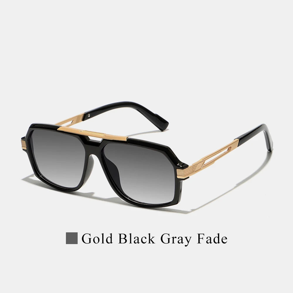 Lunettes de Soleil Aviateur Double Pont Polycarbonate Dégradé UV400 Unisexe – CLEVI Paris