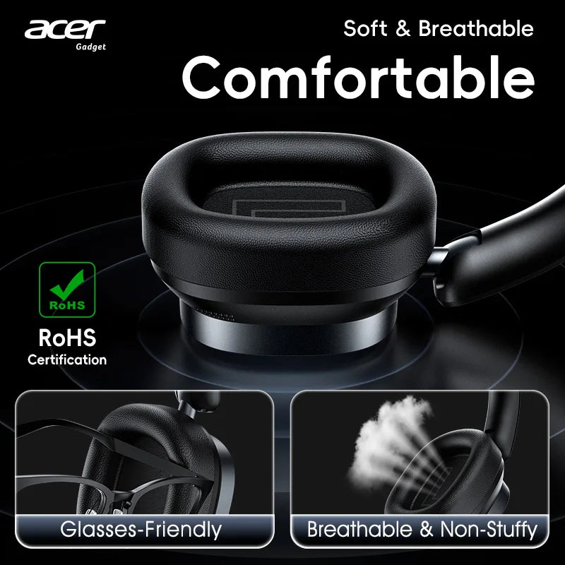 Casque Gaming Acer OHR633 Bluetooth ANC HiFi Pliable – CLEVI Paris