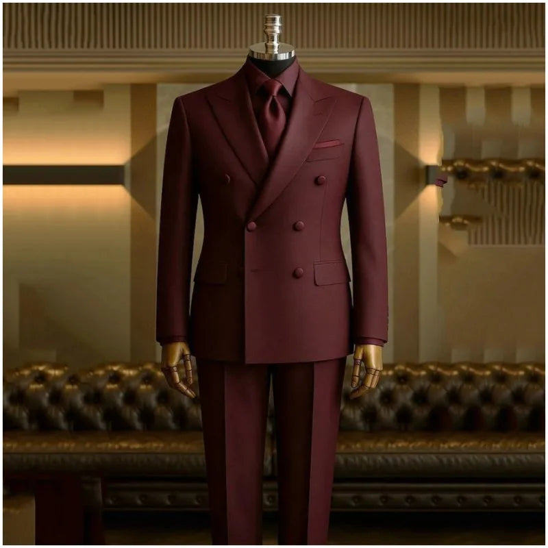 Costume homme 2 pièces à double boutonnage – CLEVI Paris