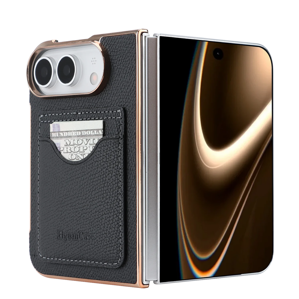 Étui iPhone Duo simili cuir avec béquille – CLEVI Paris