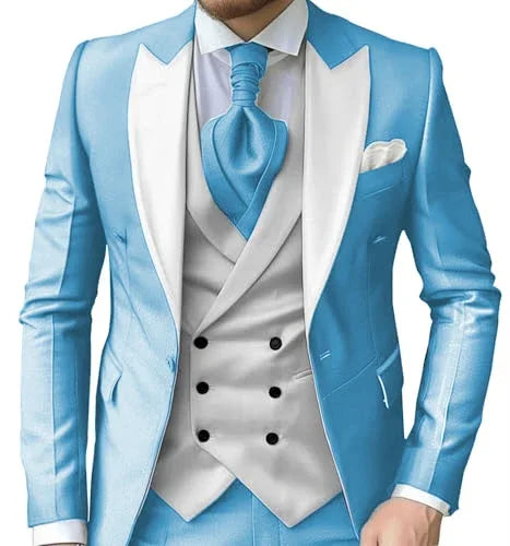 Costume homme 3 pièces polyester-viscose – CLEVI Paris