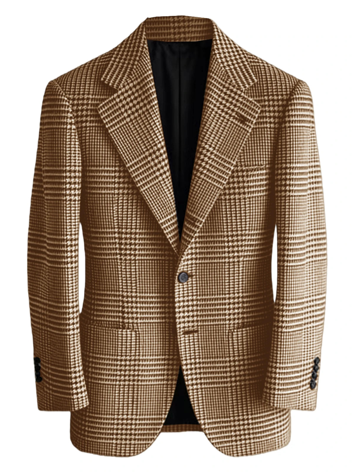 Blazer homme à carreaux en laine mélangée – CLEVI Paris