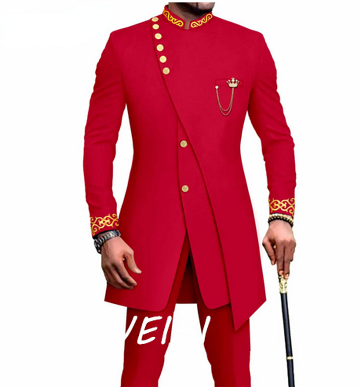 Costume 3 Pièces Homme Veste + Pantalon + Gilet Mariage Business Formel – Coton/Lycra Coupe Droite – 7 Coloris, XS à 5XL – CLEVI Paris