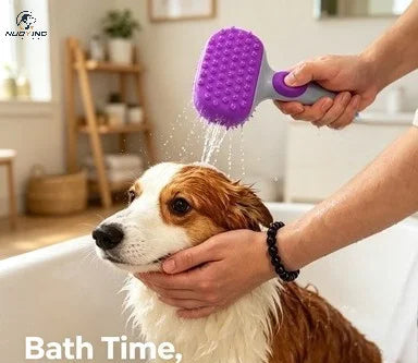 Brosse de bain en silicone chien et chat – CLEVI Paris