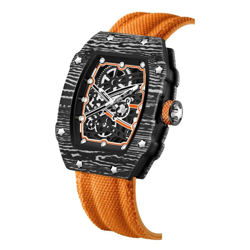 STARPERISH Montre Automatique Japonais Homme Tonneau Ultra-Fin Nylon Lumineux – CLEVI Paris
