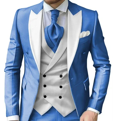 Costume homme 3 pièces polyester-viscose – CLEVI Paris