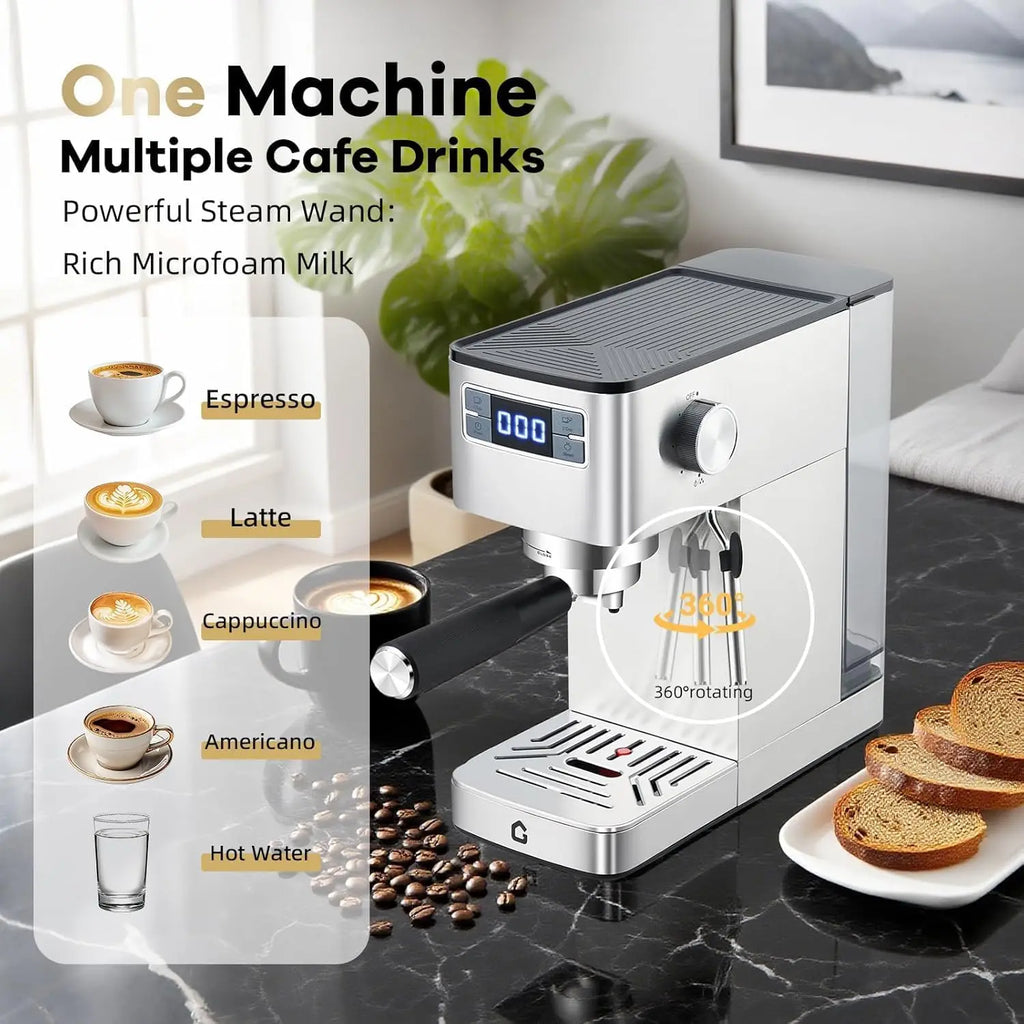 Machine à expresso 20 bars avec buse vapeur – CLEVI Paris