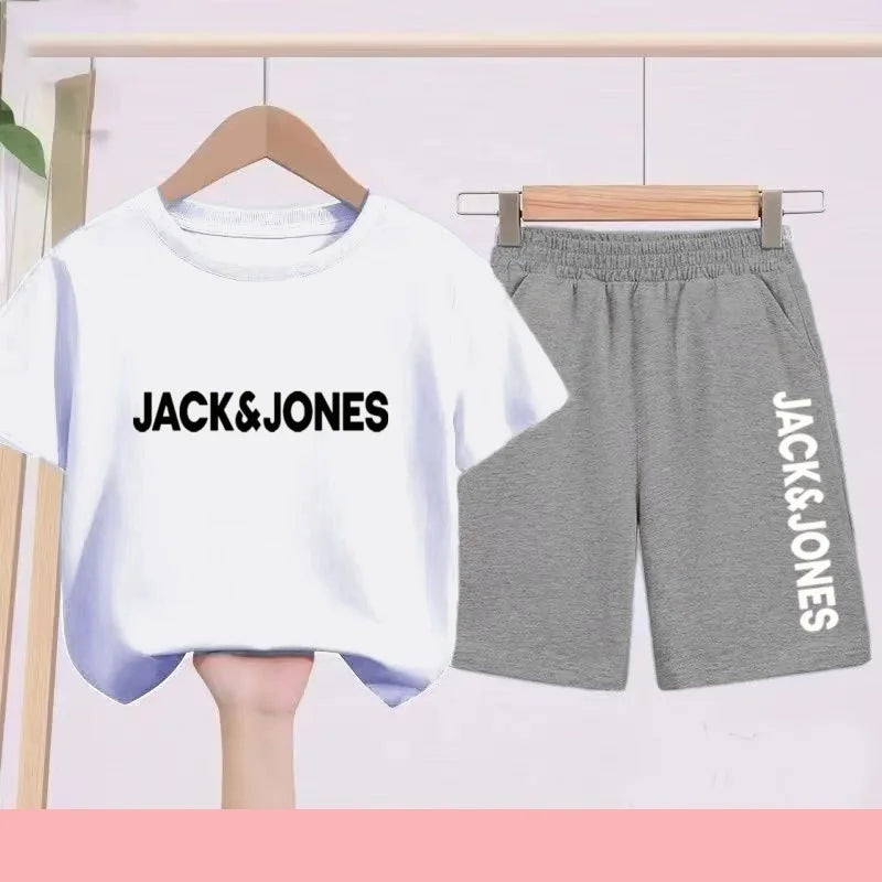 Ensemble enfant imprimé T-shirt et short – CLEVI Paris