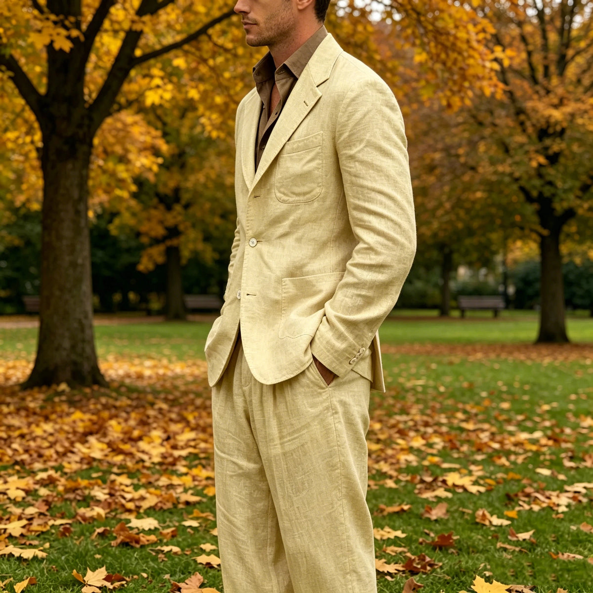 Costume Homme 2 Pièces en Lin – CLEVI Paris