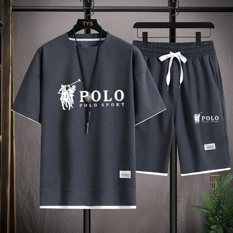 Ensemble Sport Homme T-Shirt + Short Jogging Été – CLEVI Paris
