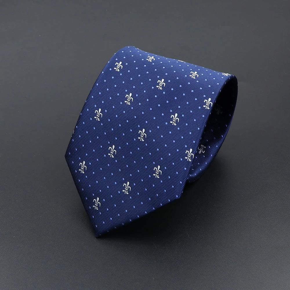 Cravate homme rayée motif paisley 145 cm – CLEVI Paris