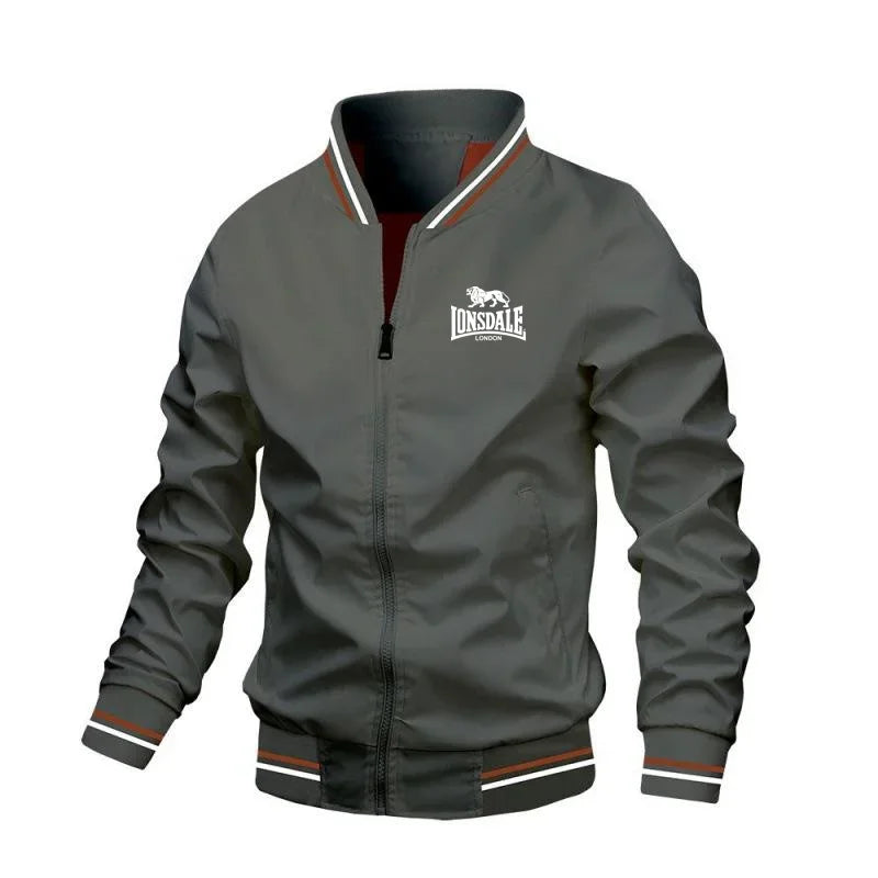Veste Homme Coupe-Vent Légère Col Montant Zipper Streetwear Printemps Automne – CLEVI Paris