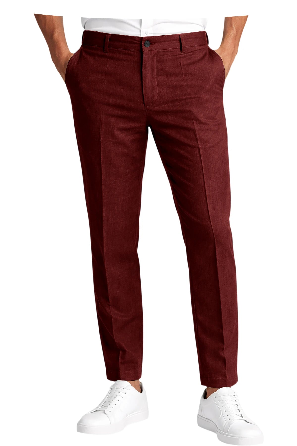 Pantalon homme en lin coupe slim – CLEVI Paris
