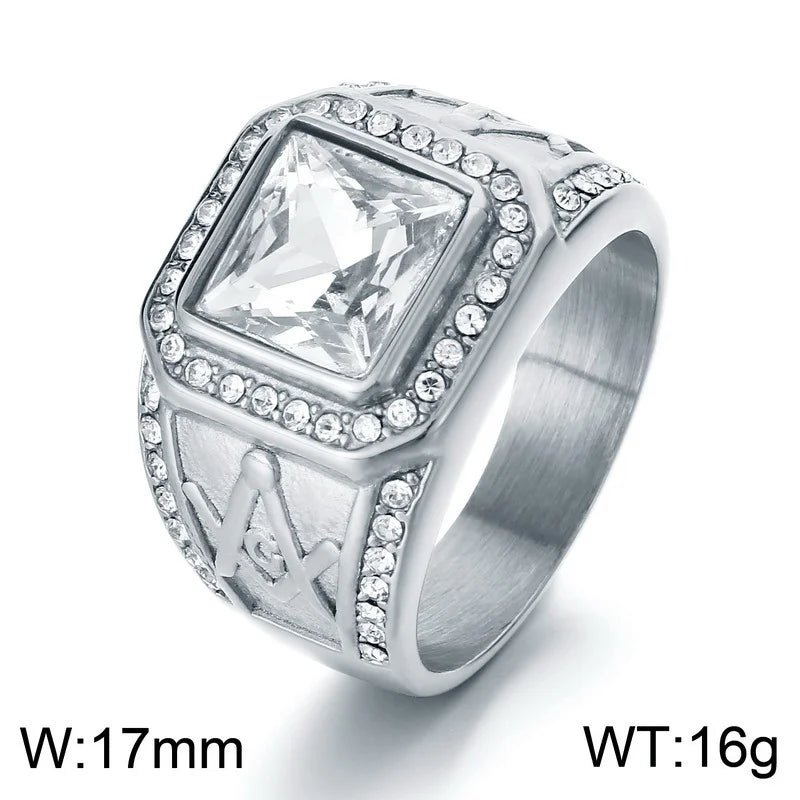Bague Signet Homme Acier Inoxydable – CLEVI Paris